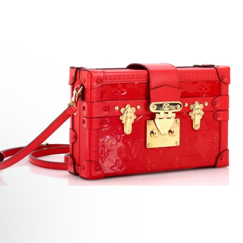 Louis Vuitton Crossbody Petite Malle Vernis Bag